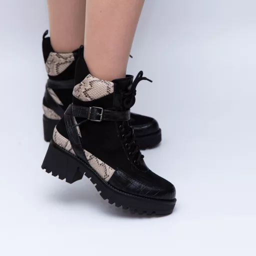 Ghete Dama osf880011 Negru-Bej