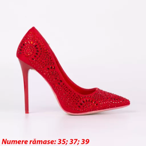 Pantofi Eleganti Dama 98273-41 Rosu