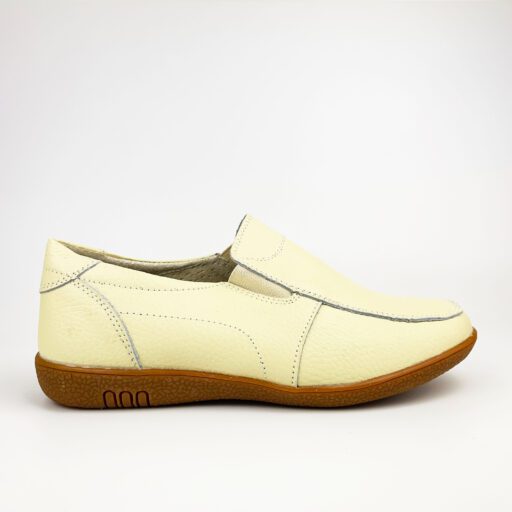 Pantofi Casual Dama 132390 Bej din piele naturala