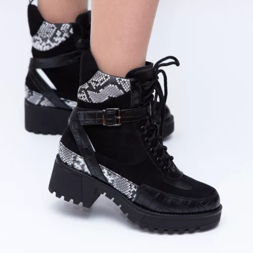 Ghete Dama osf88001 Negru-Alb