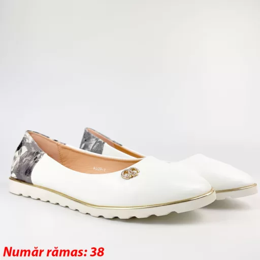 Balerini Eleganti Dama w509-1 Alb
