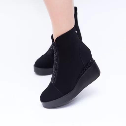 Botine Dama b22-817 Negru