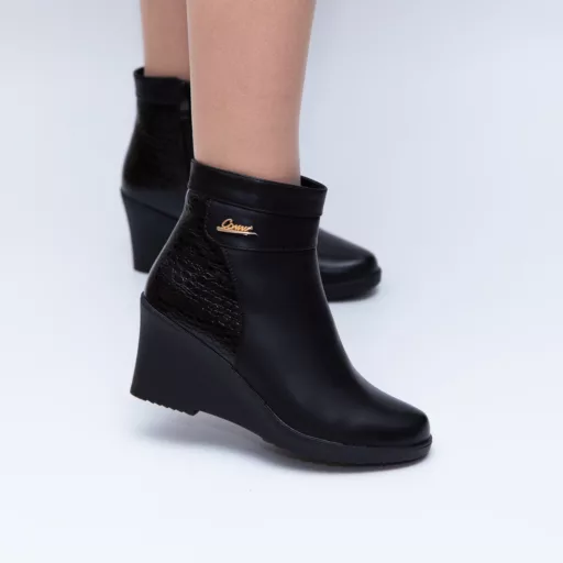 Botine Dama a1017 Negru