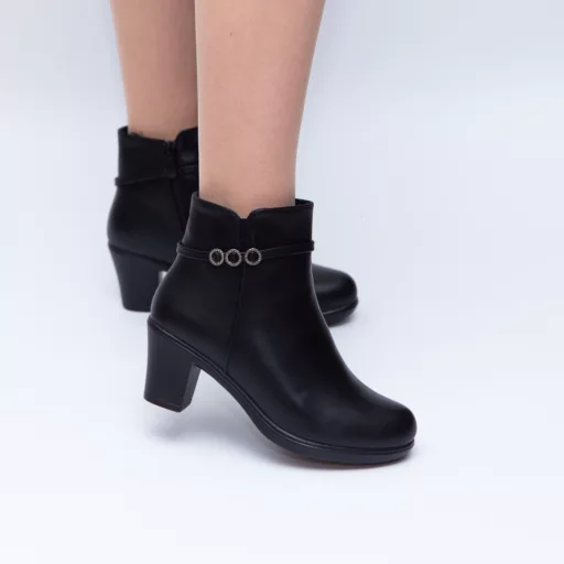 Botine Dama f-52 Negru
