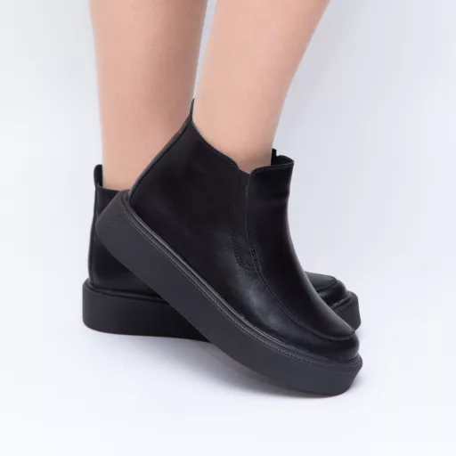 Ghete Dama t3086 Negru din piele naturală