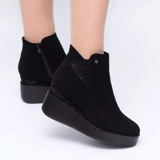 Botine Dama b22-813 Negru