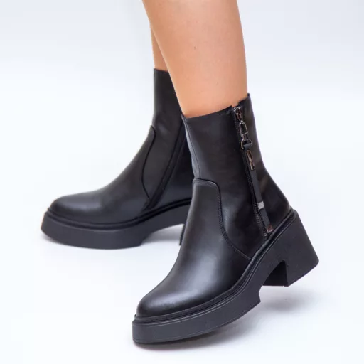 Ghete Dama xt24036-1 Negru din piele naturală