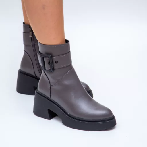Ghete Dama xt24035-3 Gri din piele naturală