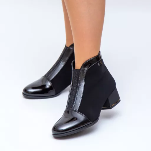 Botine Dama y9208-2 Negru