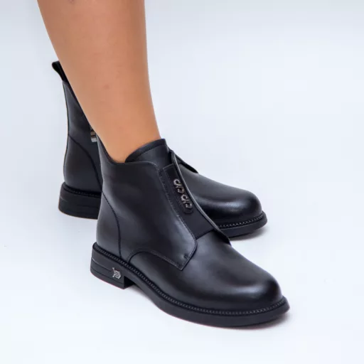 Ghete Dama tn6454 Negru din piele naturală