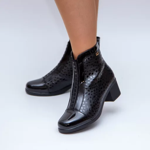 Botine Dama b816 Negru