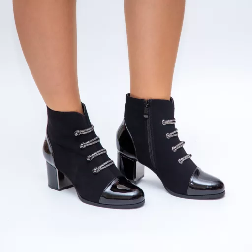 Botine Dama pl-355 Negru