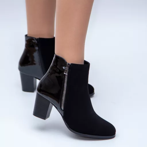 Botine Dama h071 Negru
