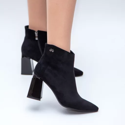 Botine Dama t196 Negru