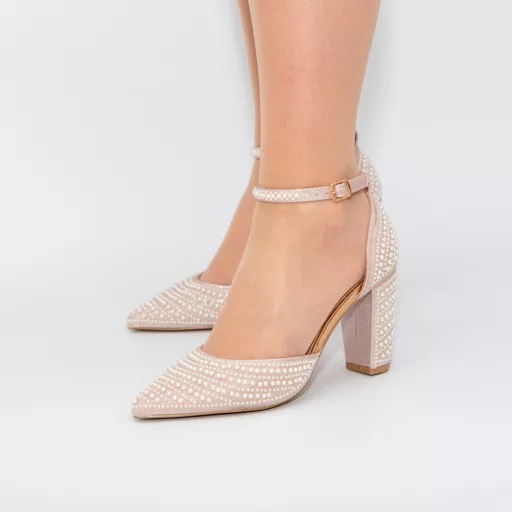Pantofi Eleganti Dama t661 Champagne