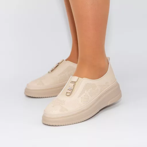 Pantofi Casual Dama q85 Bej