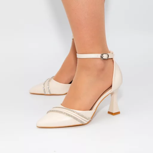 Pantofi Eleganti Dama lu-145 Bej
