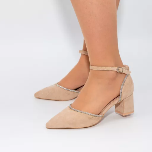 Pantofi Eleganti Dama lu-180 Bej