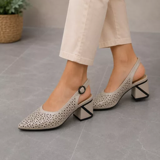 Pantofi Eleganti Dama l-77 Grey