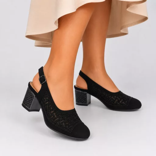 Pantofi Eleganti Dama 2a850-7 Negru