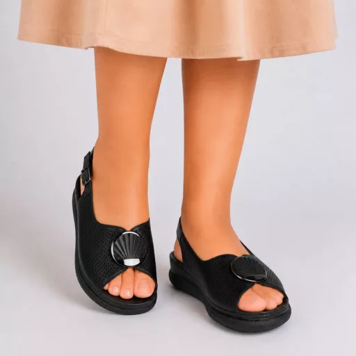 Sandale Dama cu platformă 1723a-16 Negru