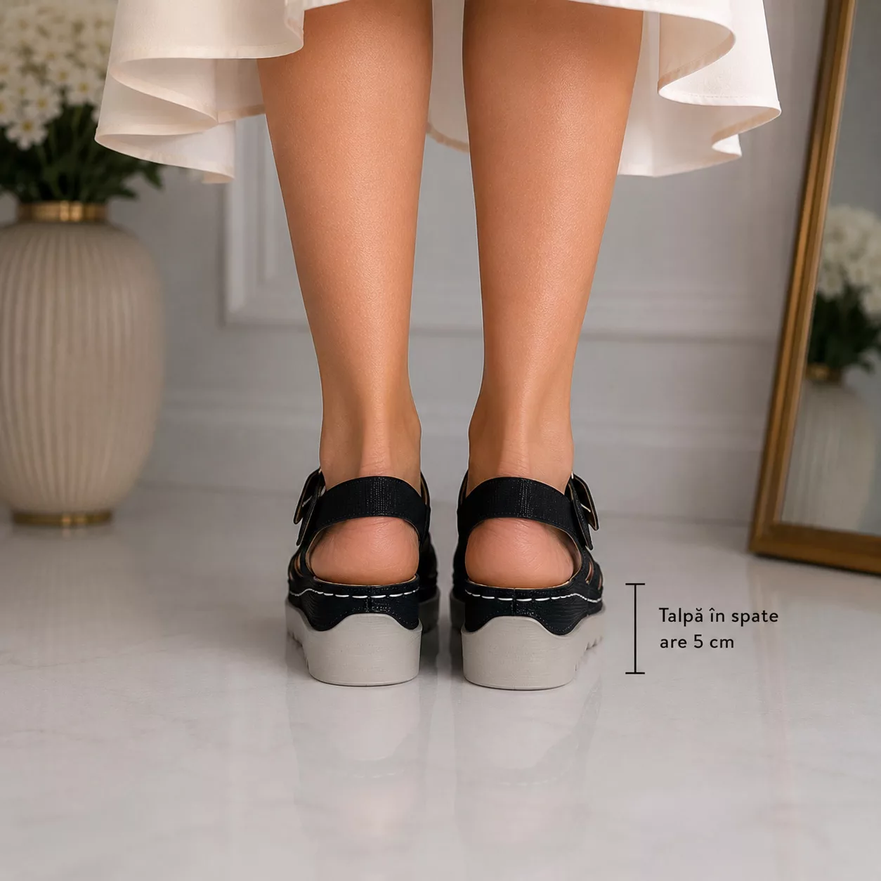 Saboti Dama b502 Negru - imagine 3