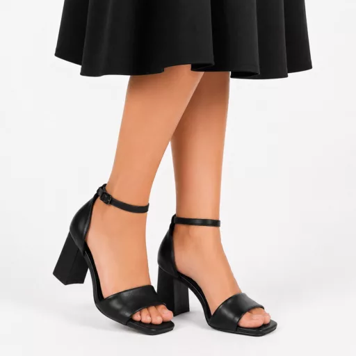 Sandale Dama cu toc lu-156 Negru