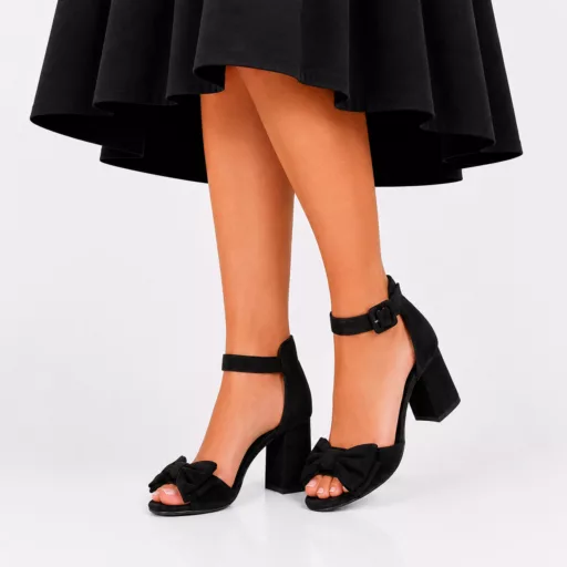Sandale Dama cu toc lu-183 Negru
