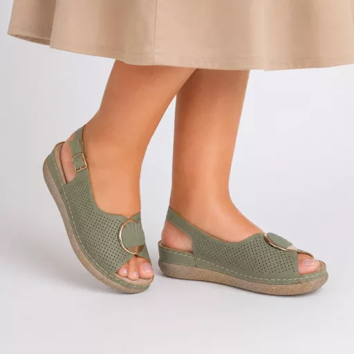 Sandale Dama cu platformă 1723a-16 Verde