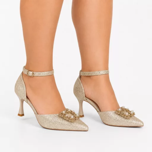 Pantofi Eleganti Dama h039 Gold