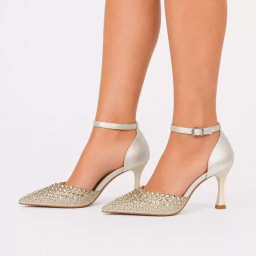 Pantofi Eleganti Dama h042 Gold