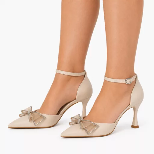 Pantofi Eleganti Dama lu-175 Bej