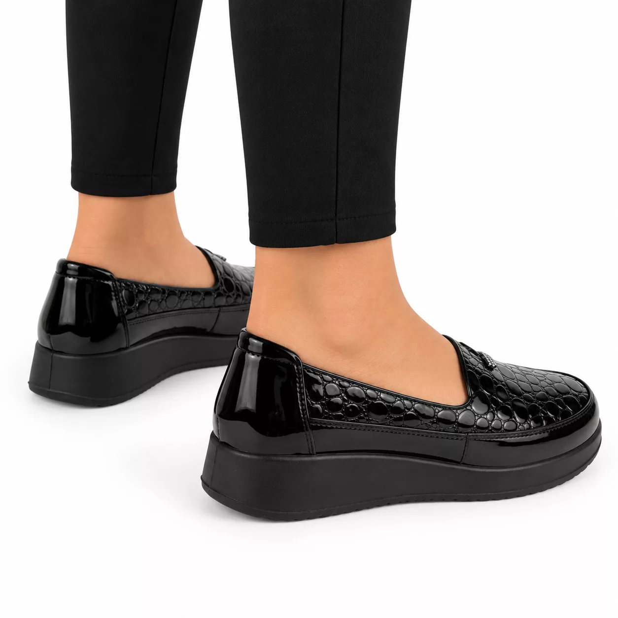 Pantofi Casual Dama 8261 Negru - imagine 3