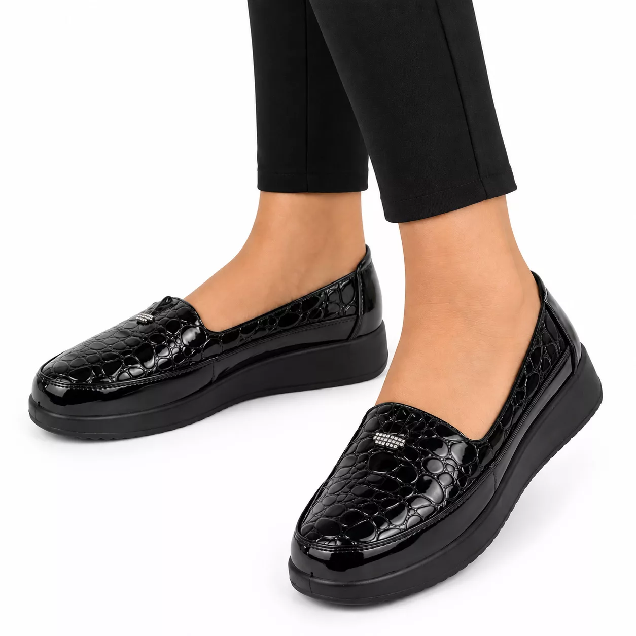 Pantofi Casual Dama 8261 Negru - imagine 2